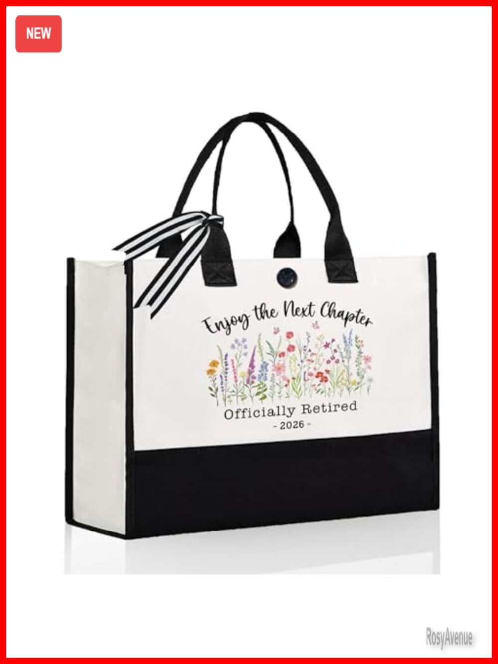 Retired 2026 Canvas Tote Bag Retirement Gift for Women Large